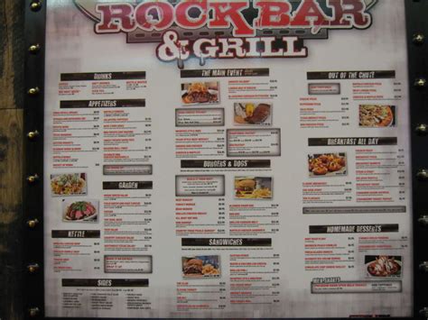 Red rock bar and grill menu 99